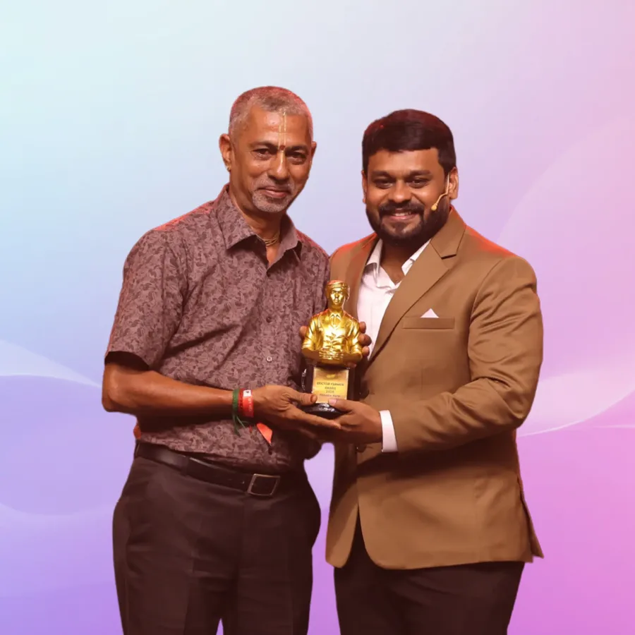 Balakumar with the Longer Life Wellness team